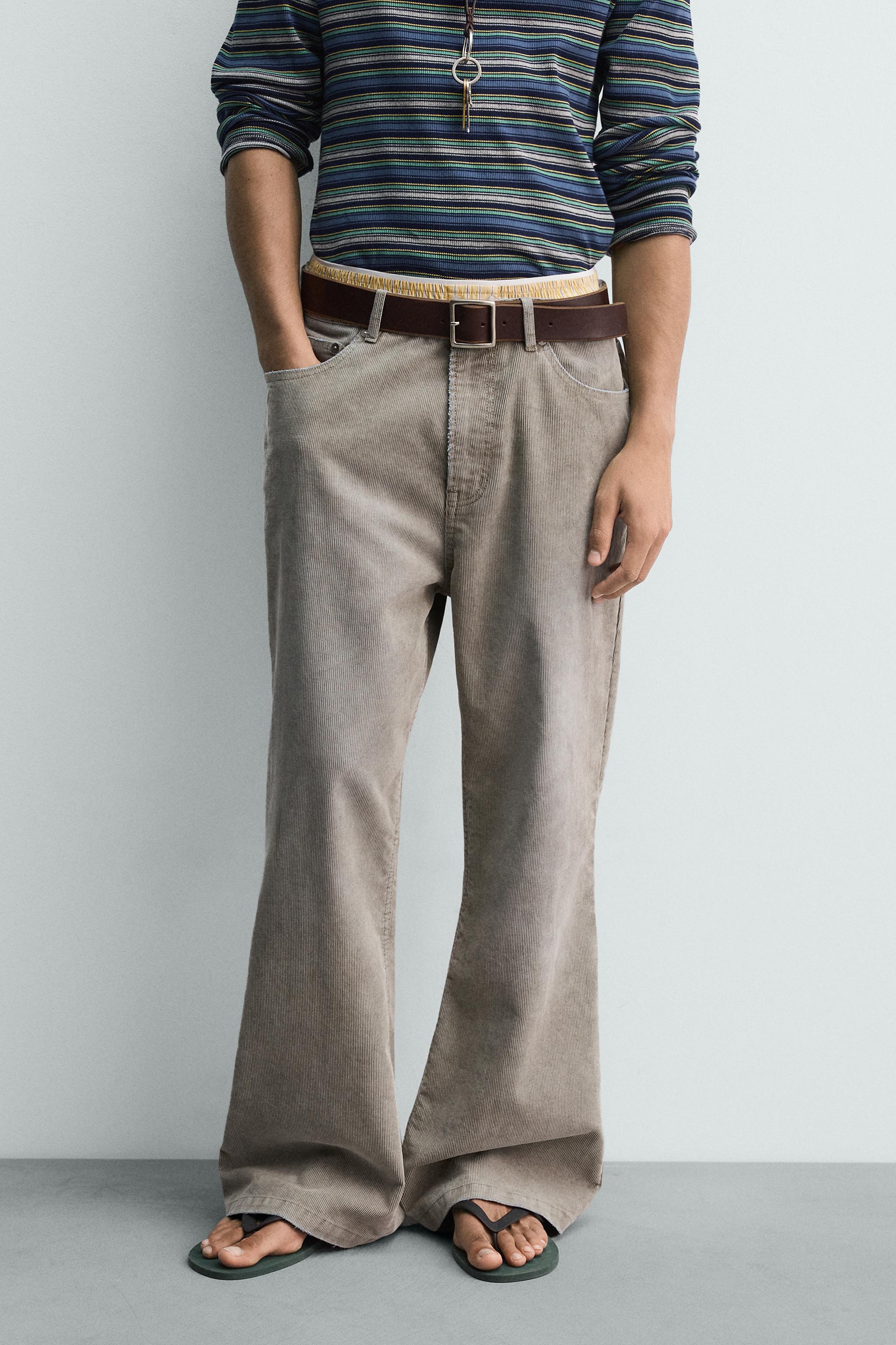 PANTALON FLARE EN VELOURS CÔTELÉ